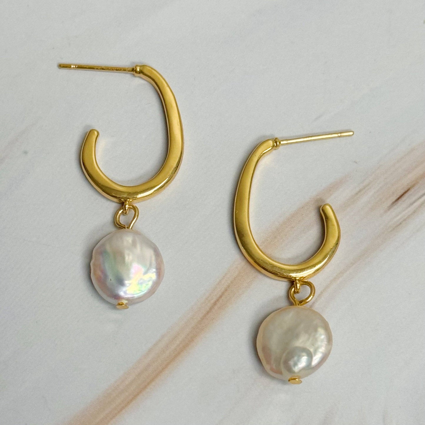 Dangle Pearl Earrings