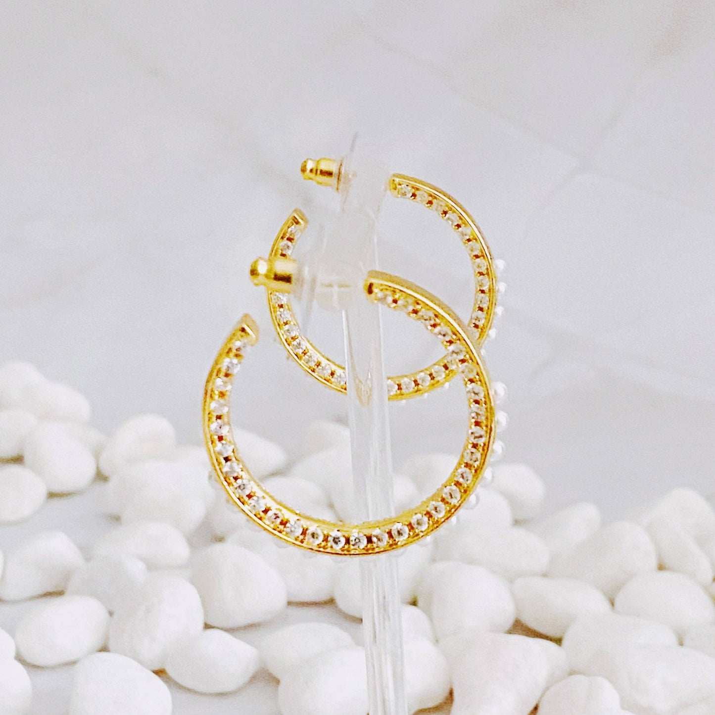 Diamonds & Pearls Earrings