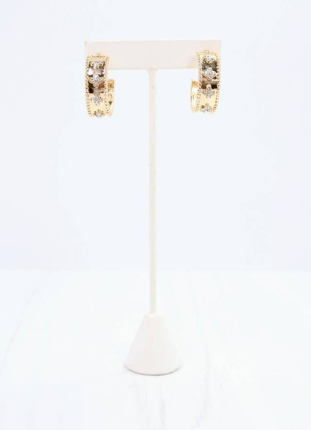 Clover Hoop Earrings