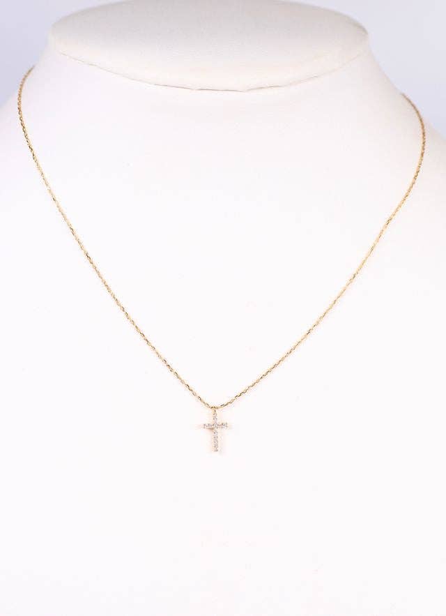 Tiny Blessing Cross Necklace
