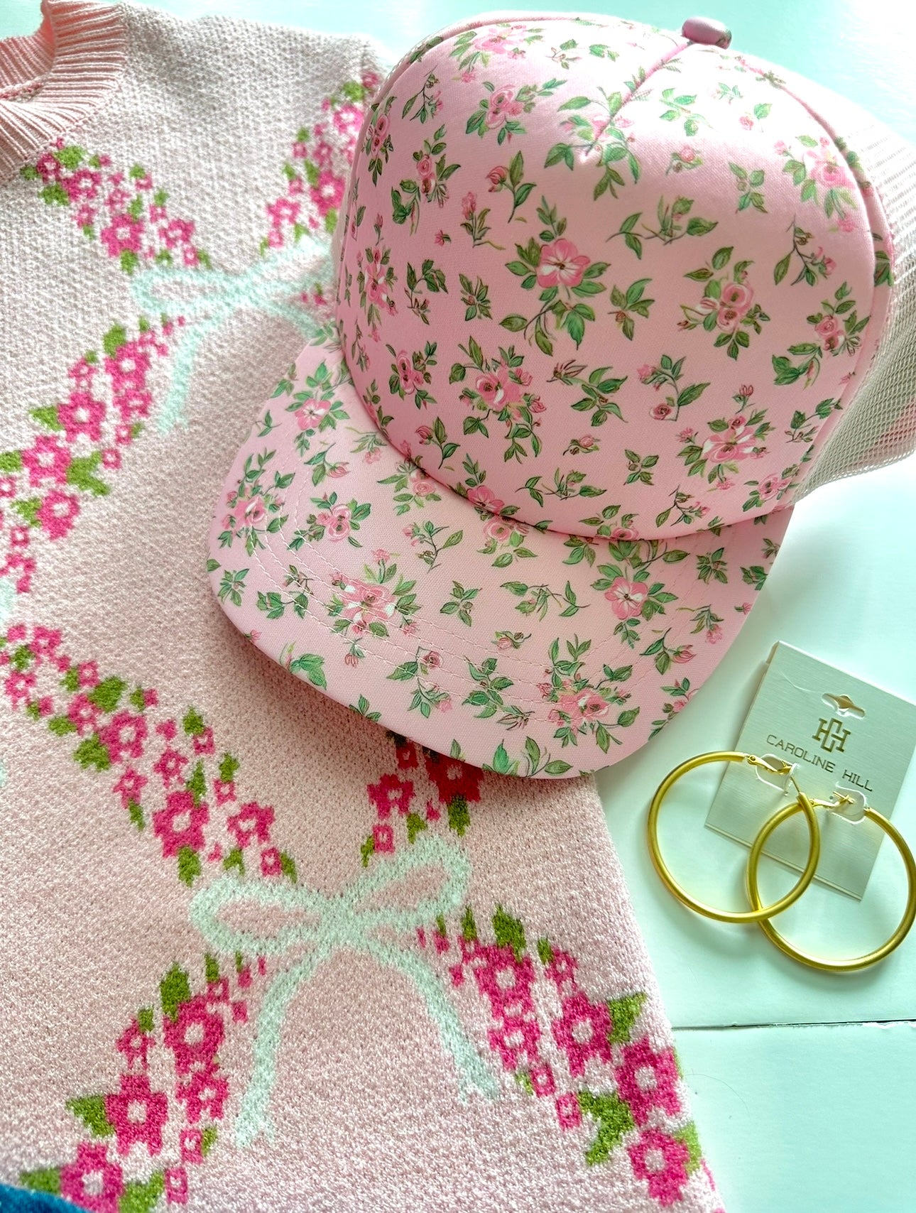 Floral Trucker Hat