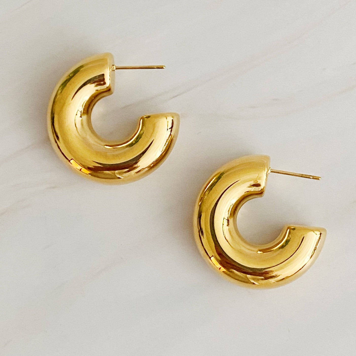 Chunky Hoop Earrings