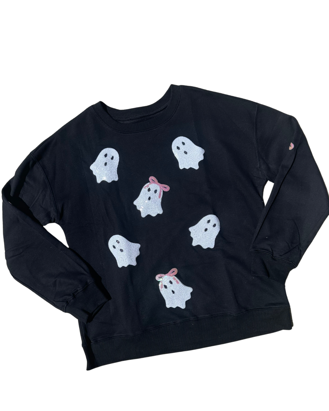 Sequin Bow Ghost Sweatshirt