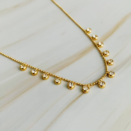 Round Multi Diamond Necklace