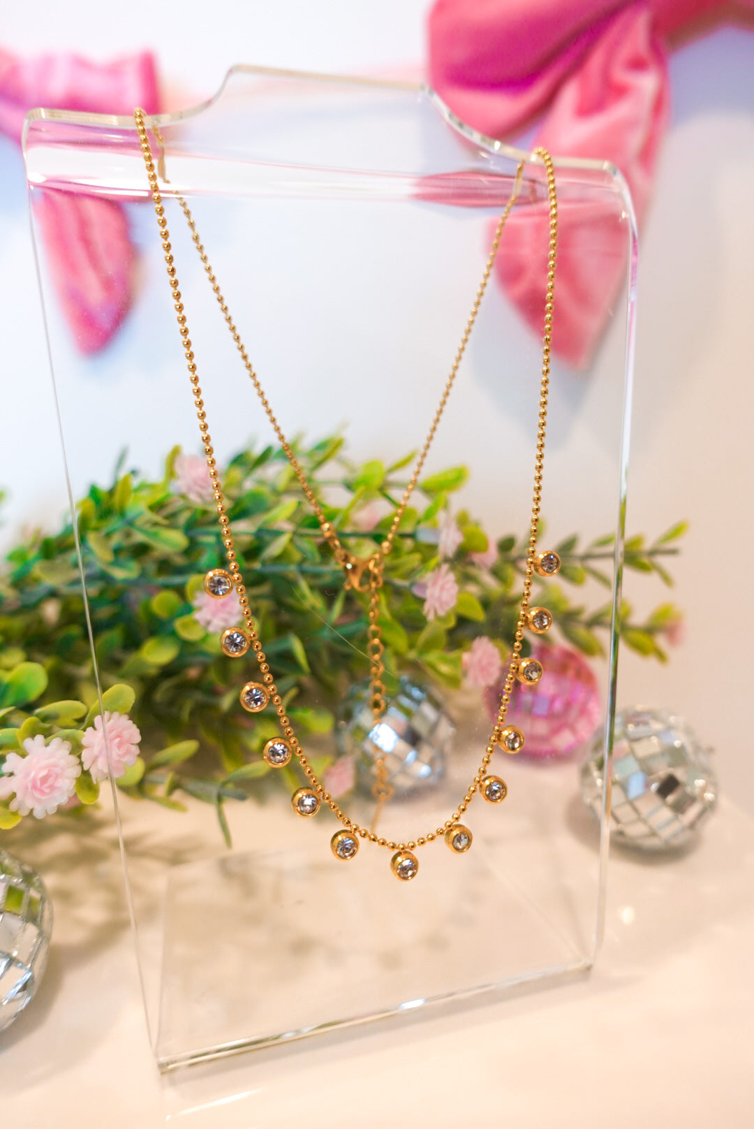 Round Multi Diamond Necklace