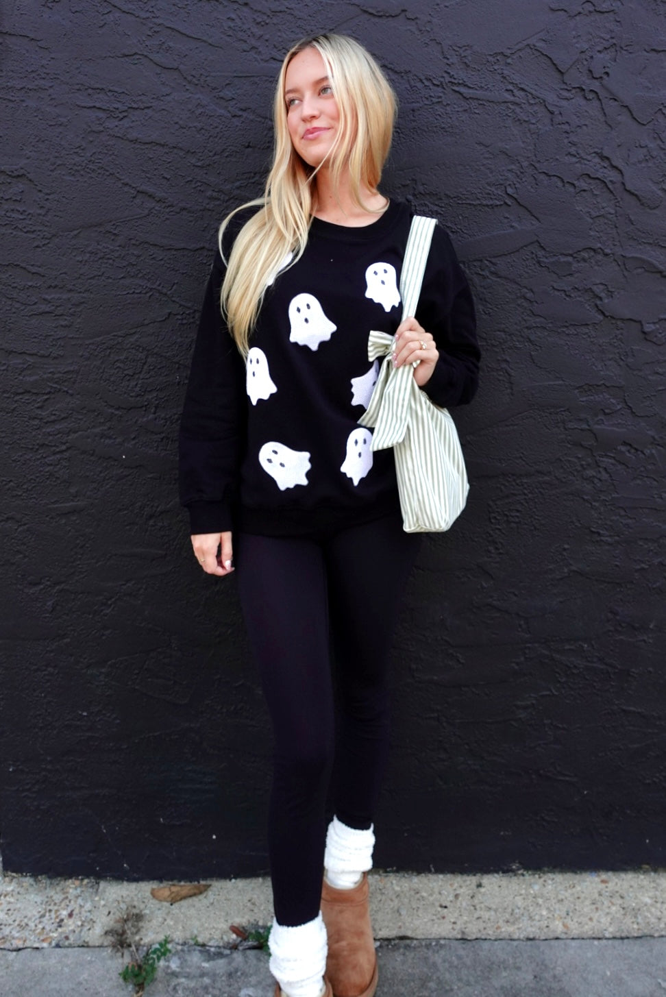 Sequin Ghost Sweatshirt