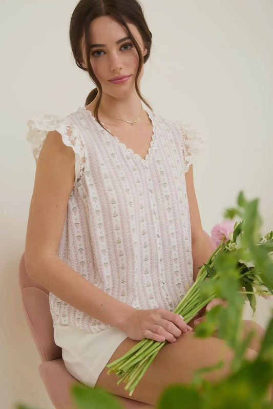 Charleston Top - Pink