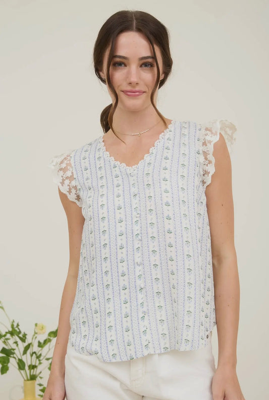 Charleston Top - Blue