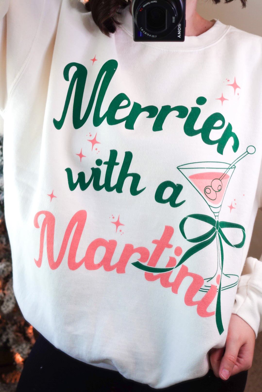 Merrier With A Martini Sweatshirt
