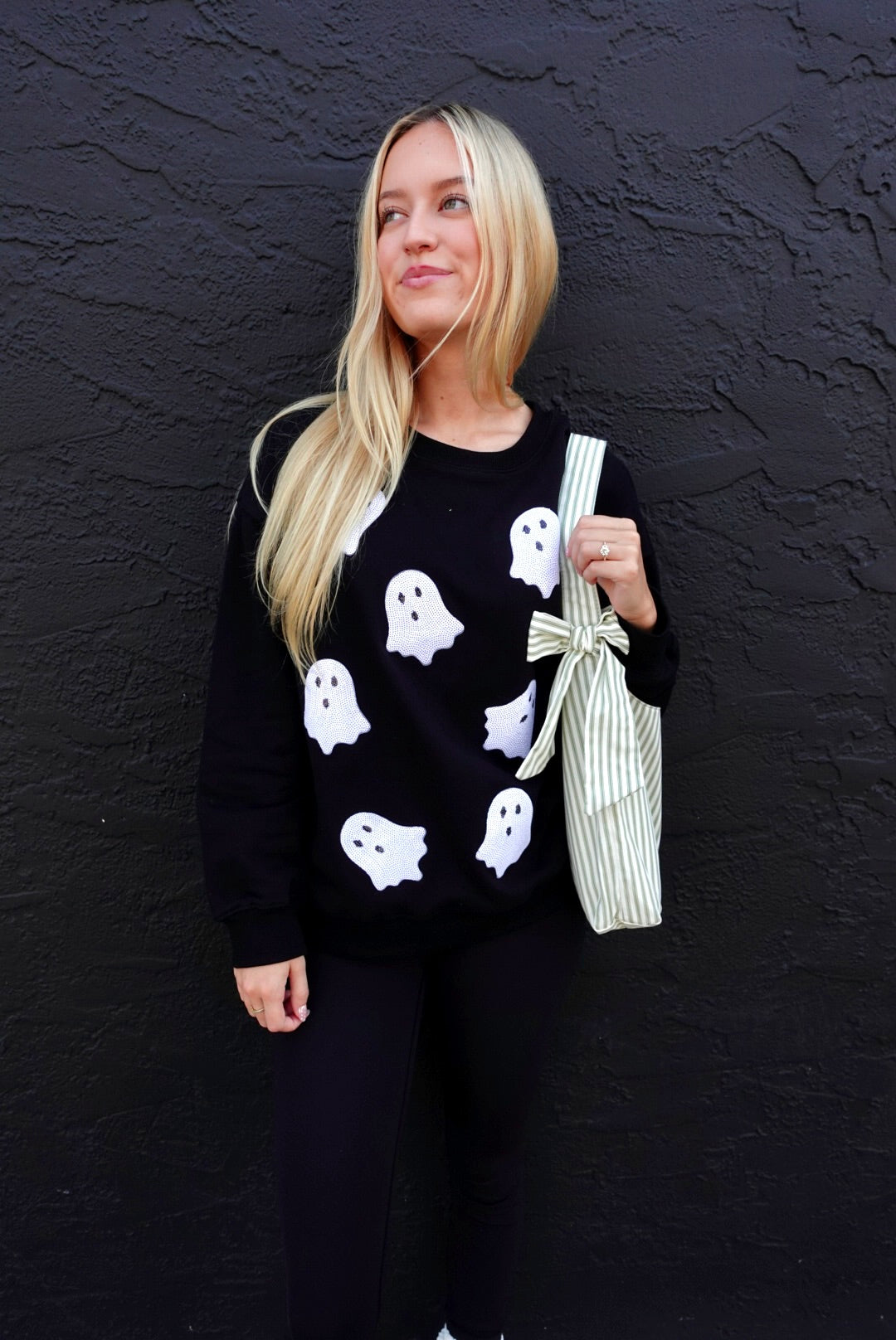 Sequin Ghost Sweatshirt