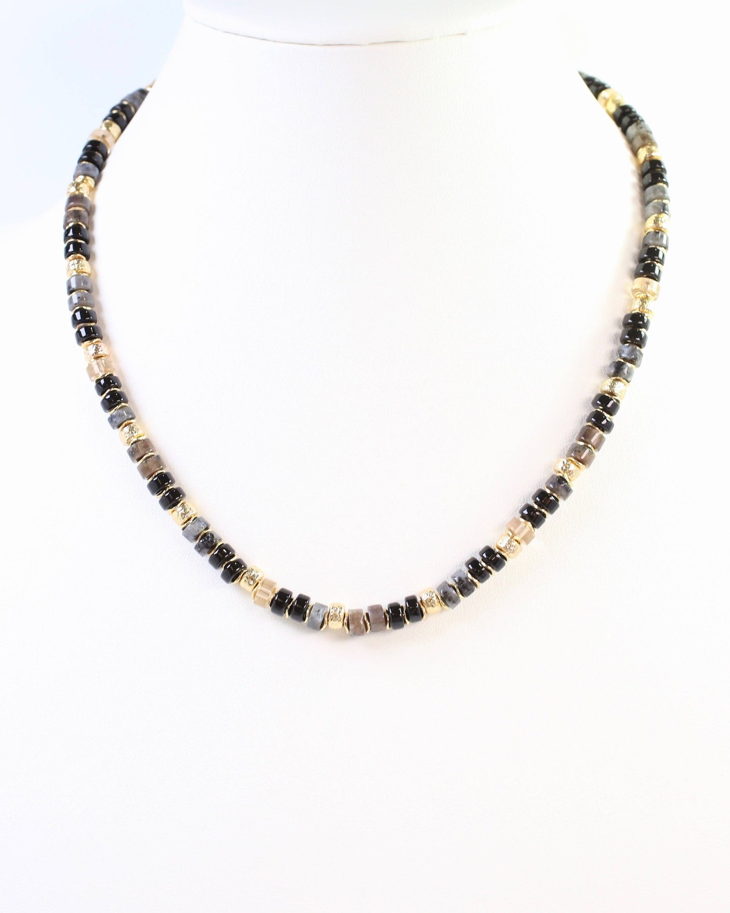 Black Gemstone Necklace