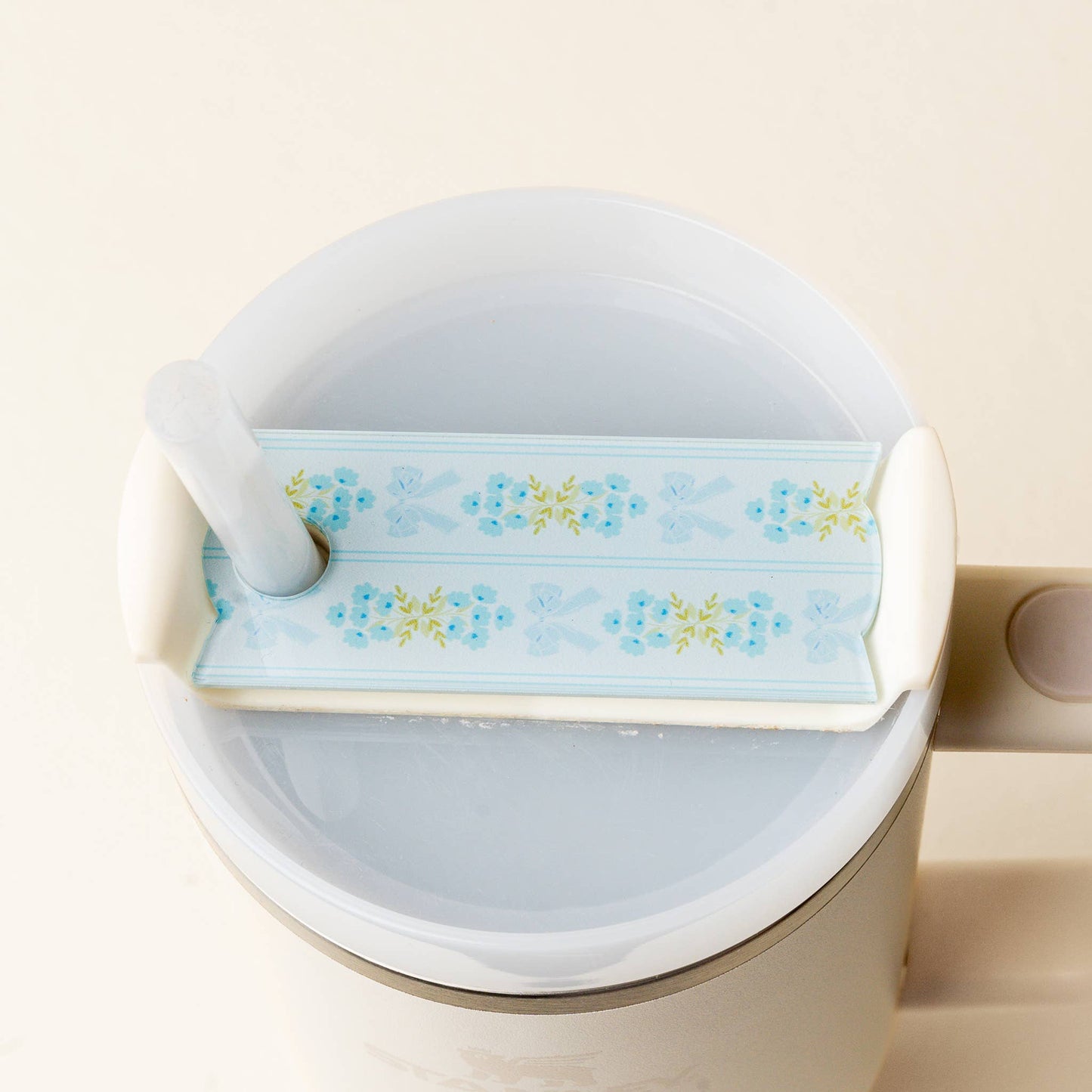 Tumbler Lid Tag - Oh So Fancy Blue