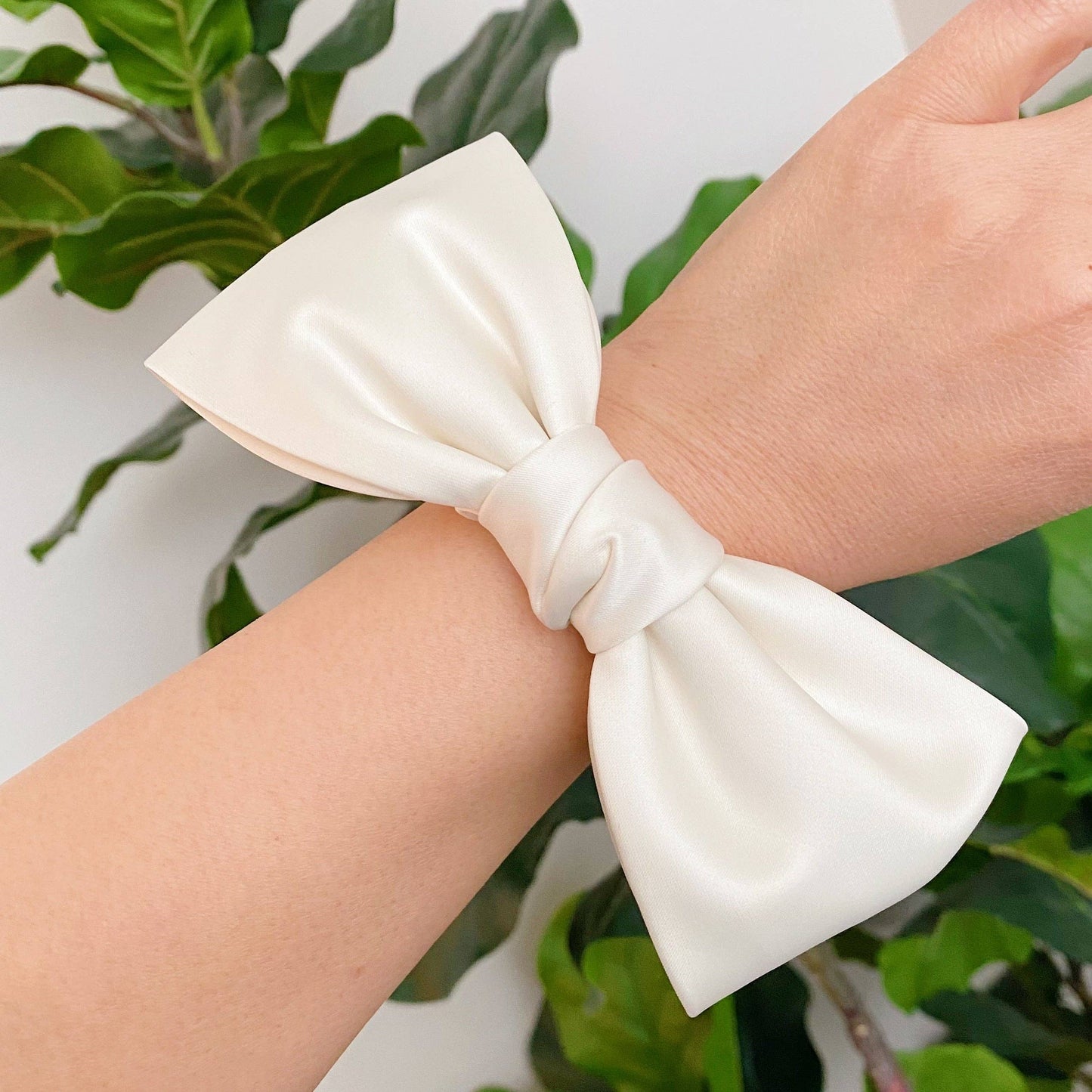 Satin Bow Hair Scrunch