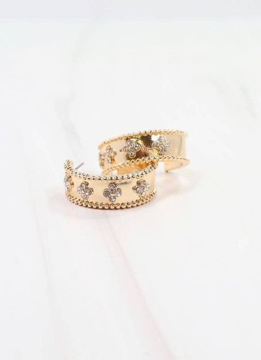 Clover Hoop Earrings