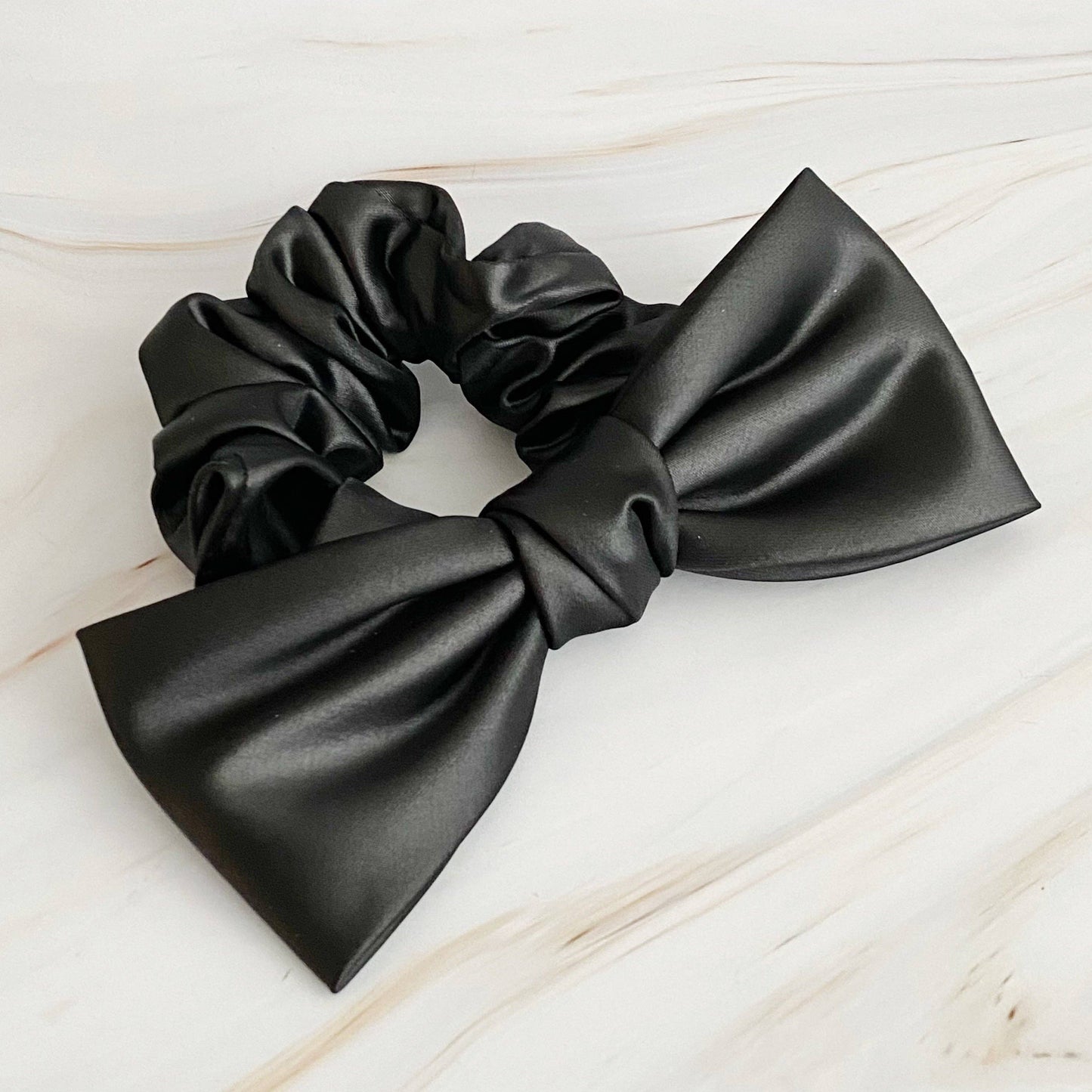 Satin Bow Hair Scrunch