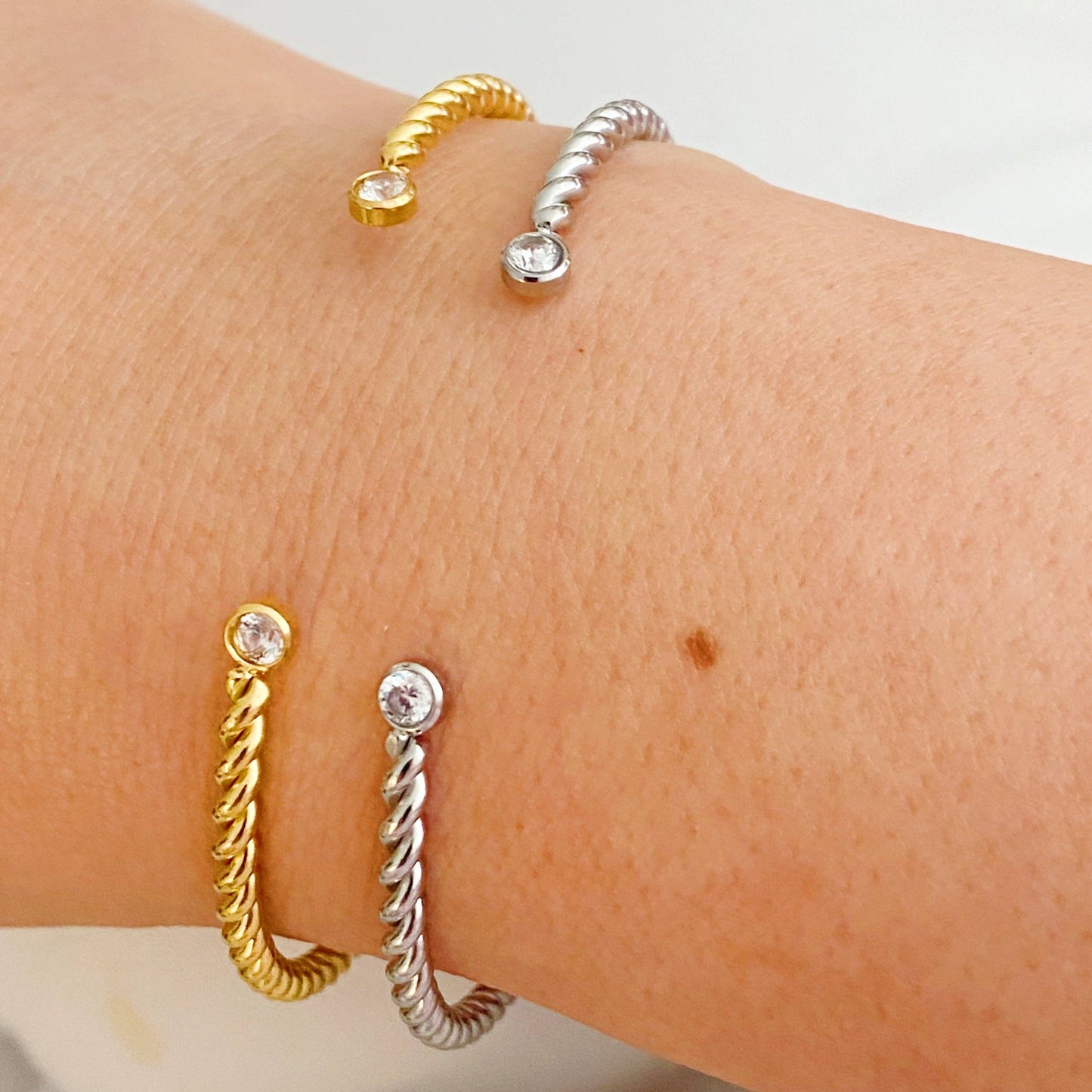 Cabled Cuff Bracelet
