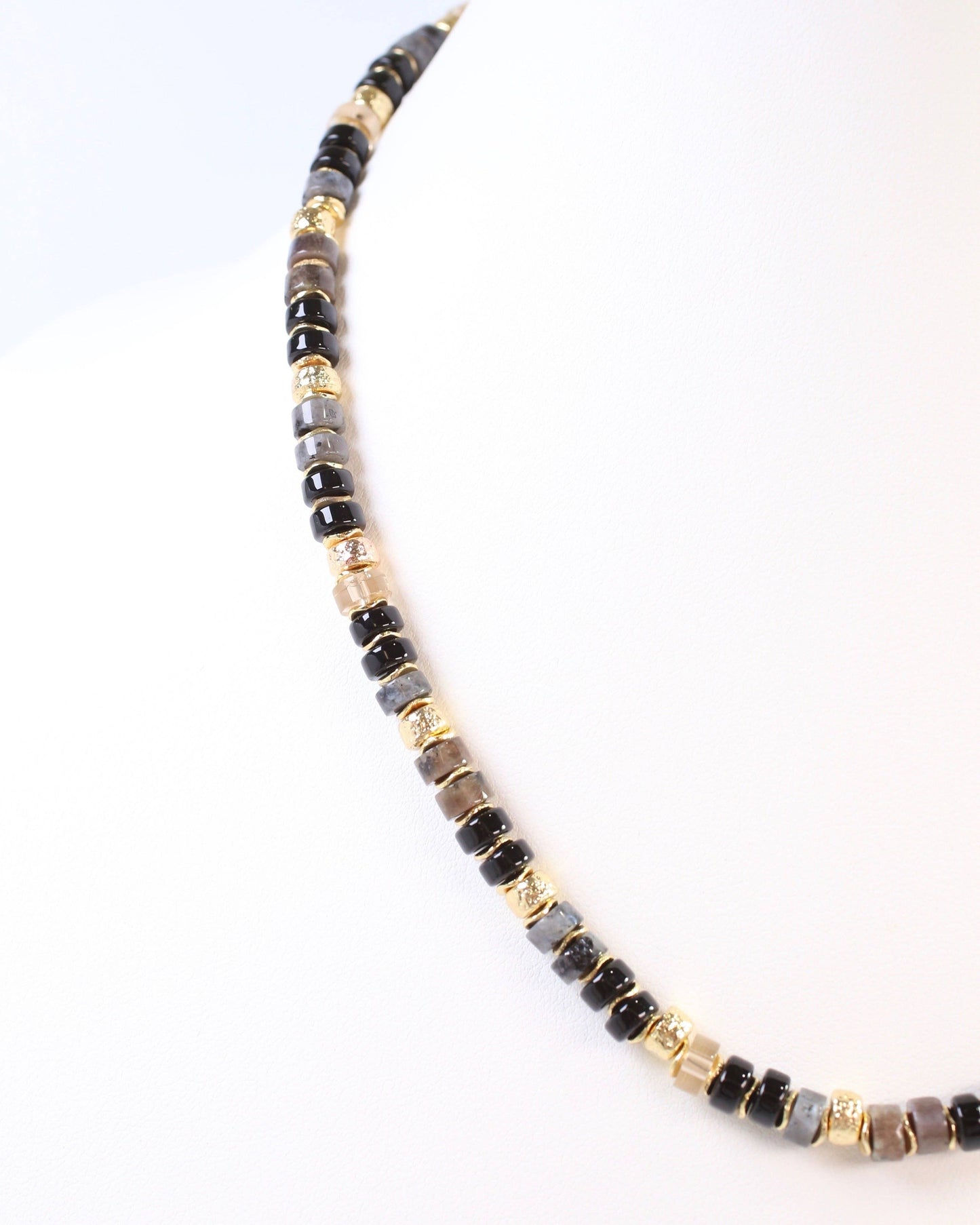 Black Gemstone Necklace