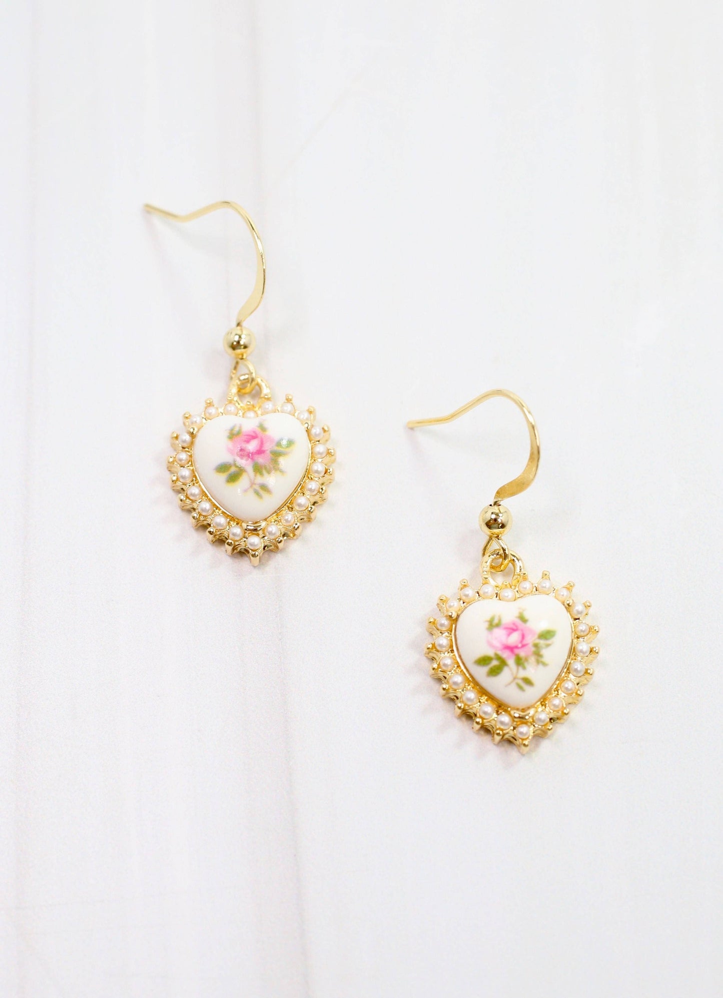 Antique Heart Earrings