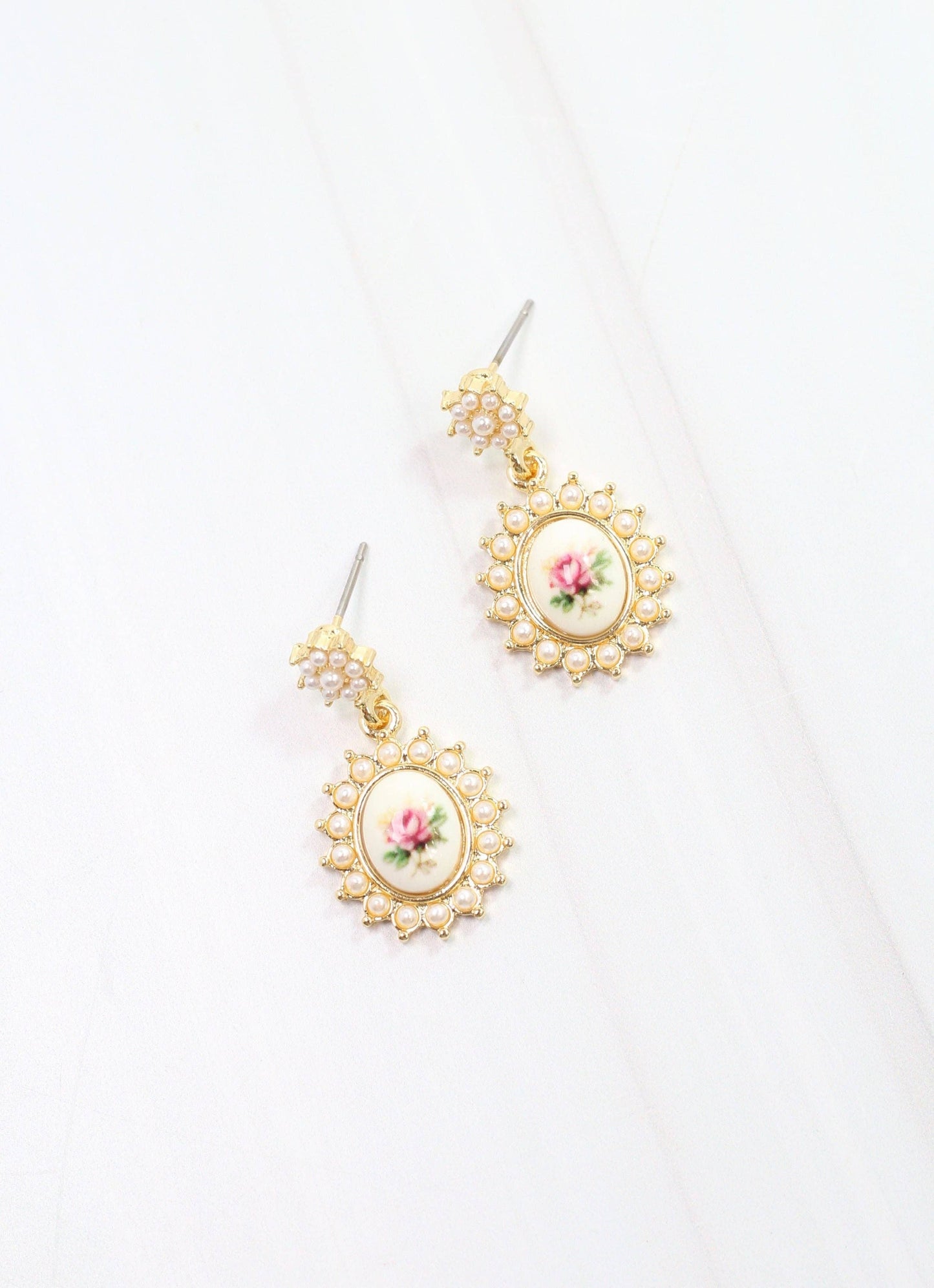 Antique Floral Earrings