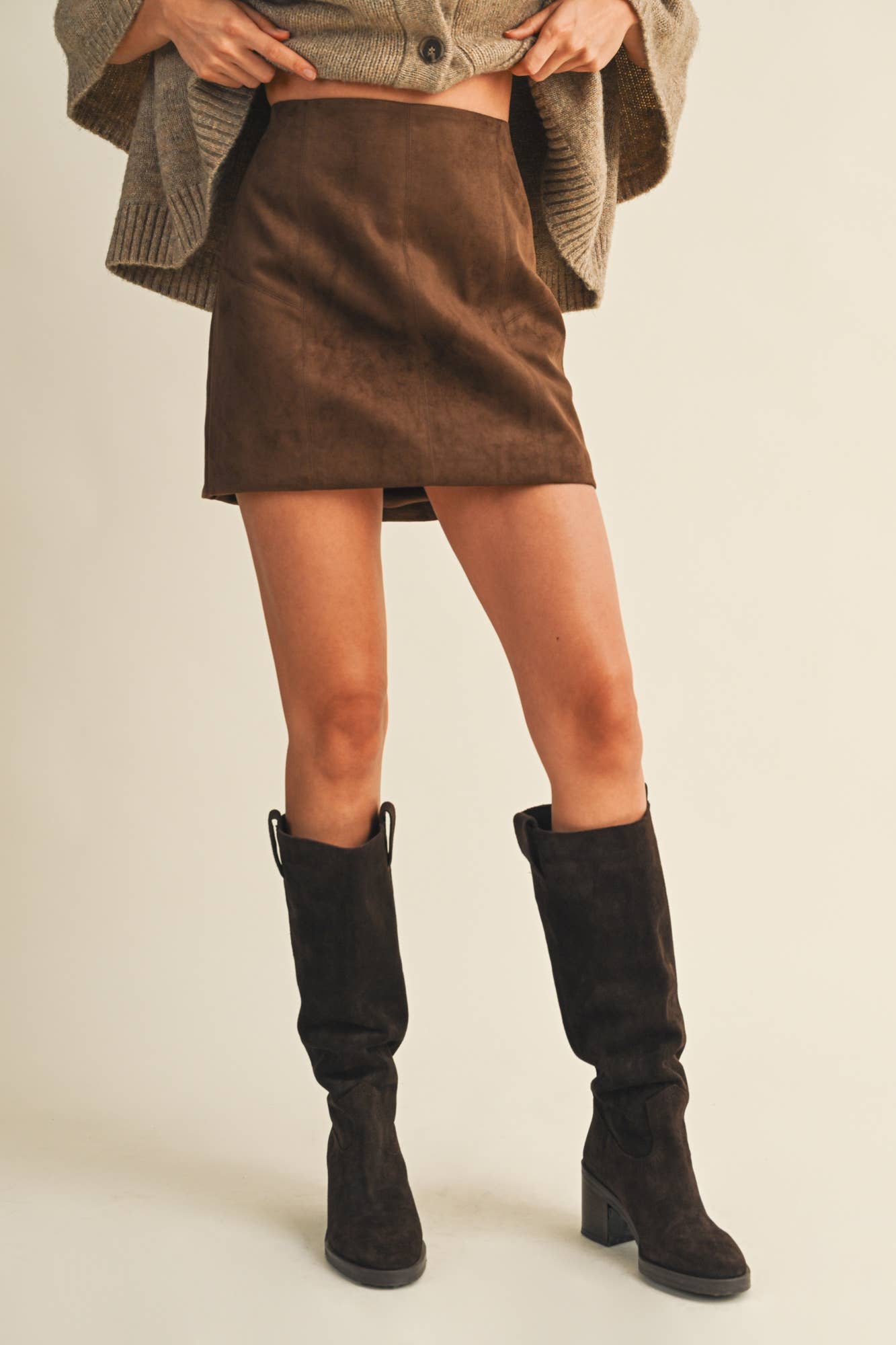 Suede Skirt