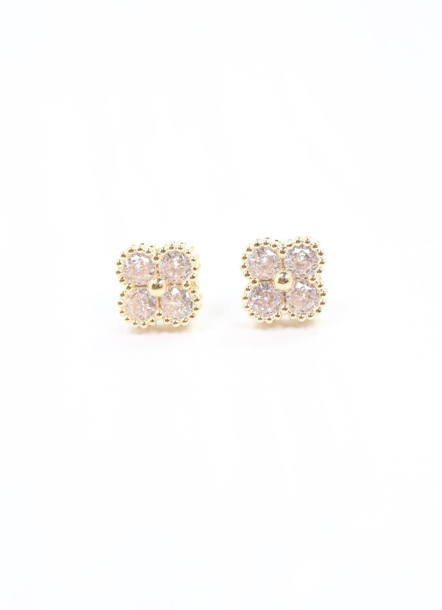 Diamond Clover Earrings