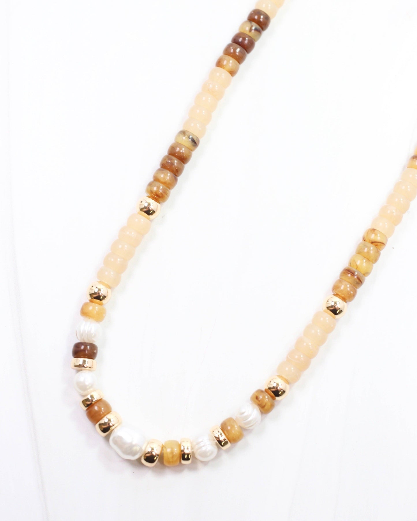 Neutral Gemstone Necklace