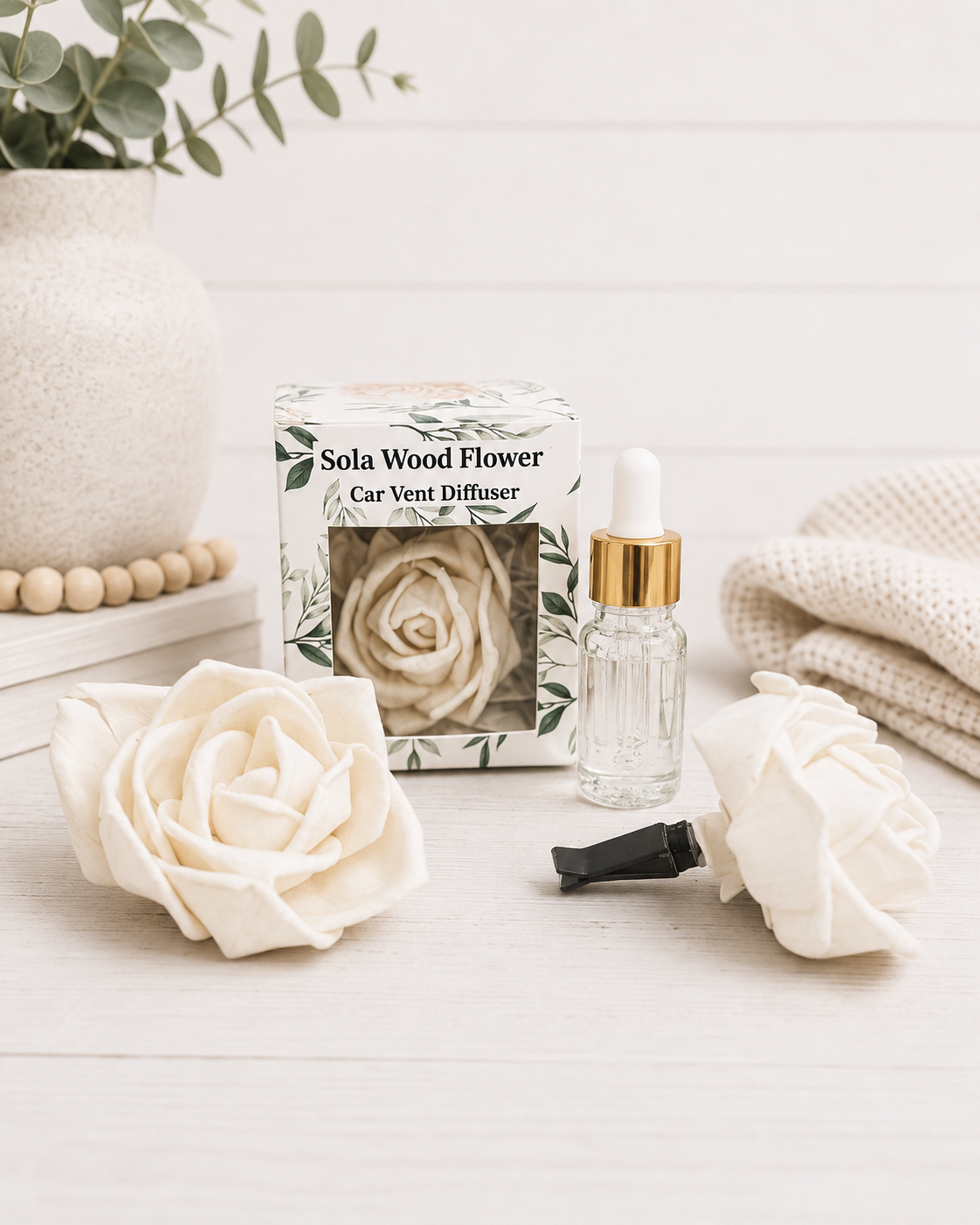Scented Car Diffuser Flower Vent Clip- Fall Scents