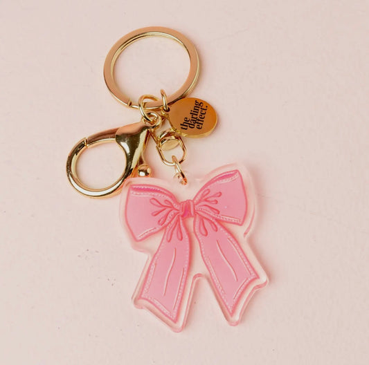 Acrylic Bow Keychain