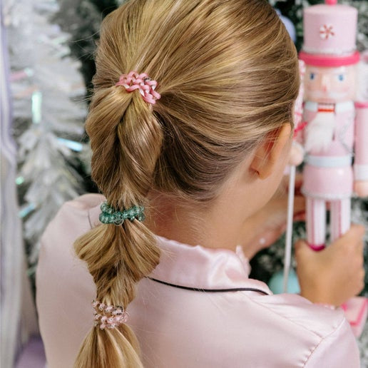 Teleties Merry Pinkmas Hair Ties - Small