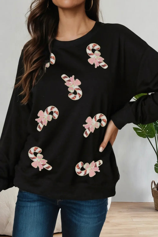 Sequin Candy Patch Top