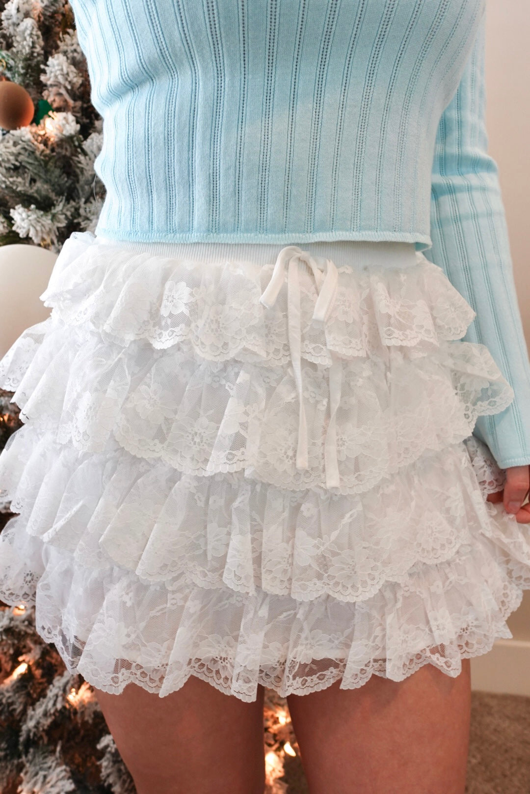 Frills and Floral Skirt