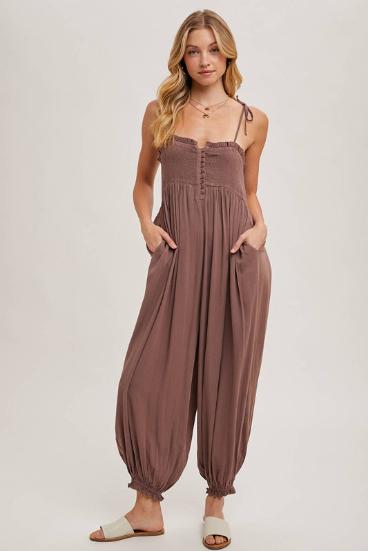 Mocha Jumpsuit