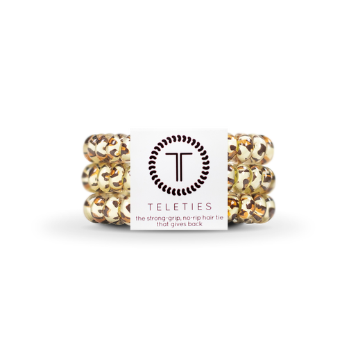 Teleties Leopard Hair Ties - Small
