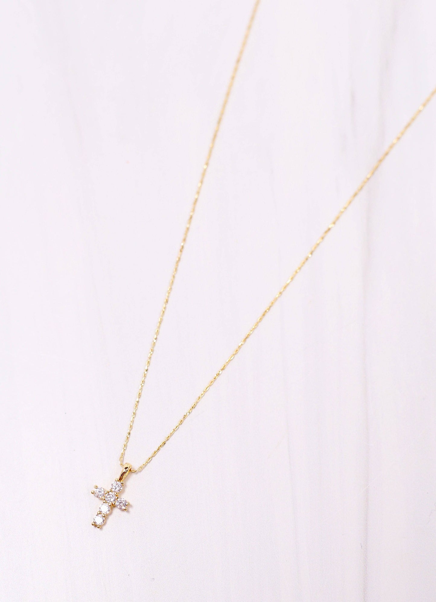 Kitty Cross Necklace