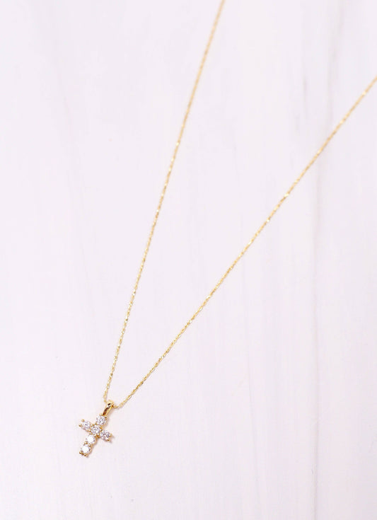 Kitty Cross Necklace