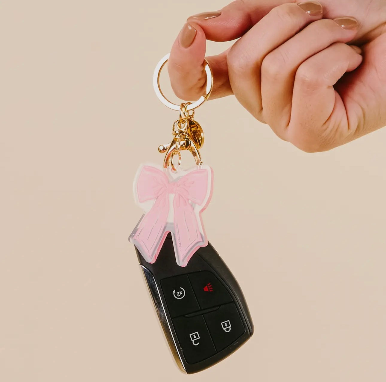 Acrylic Bow Keychain