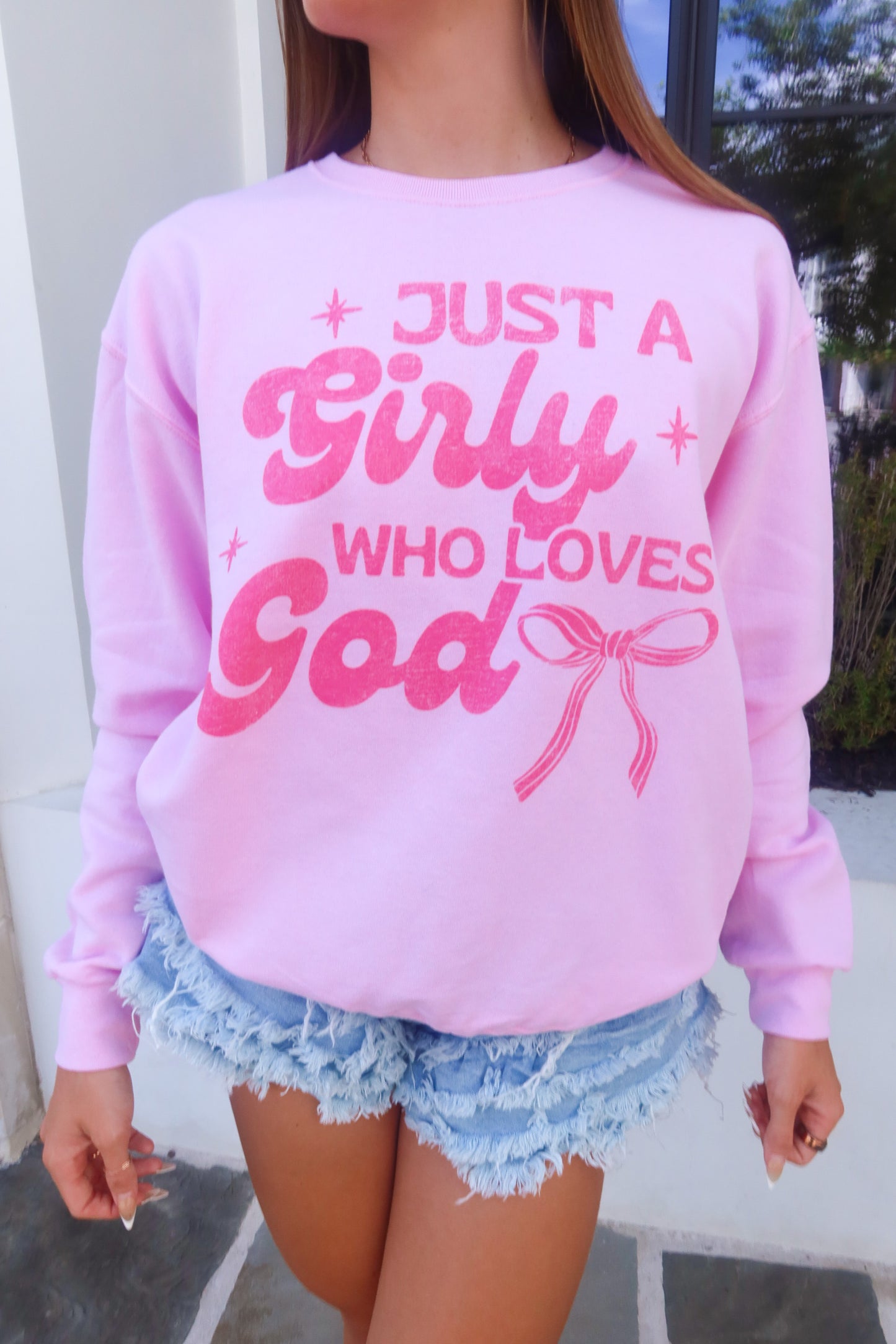 Girl Who Loves God Sweatshirt