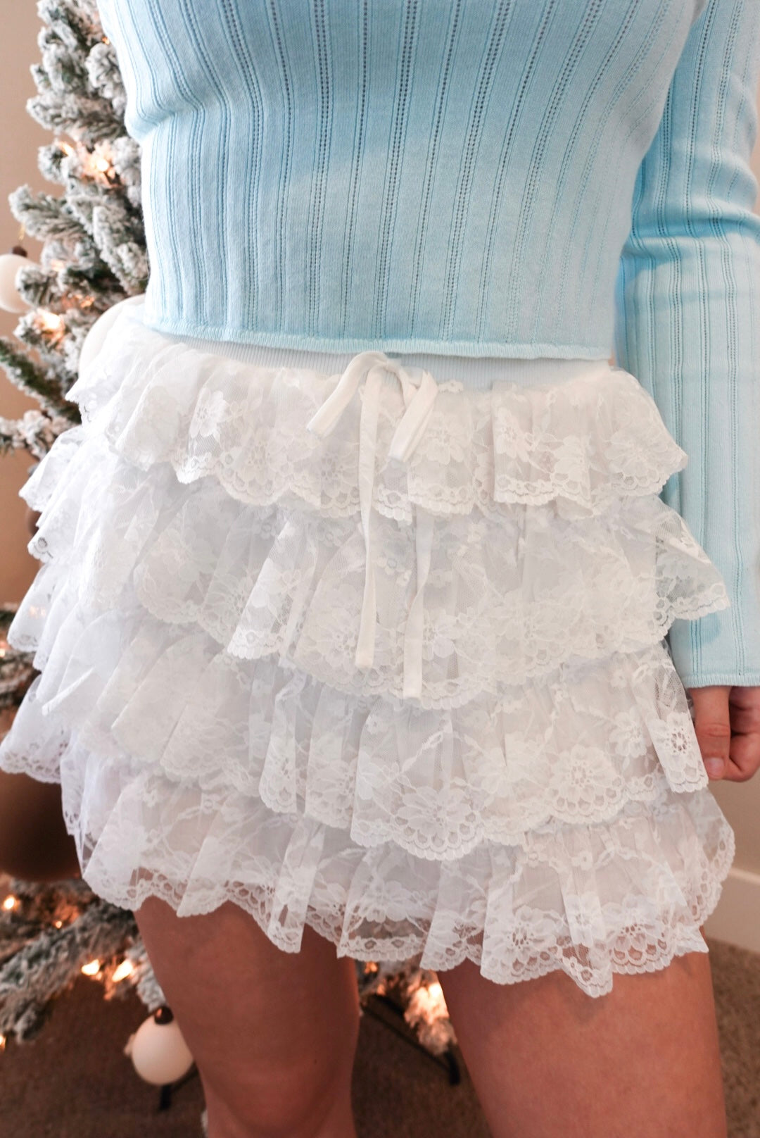 Frills and Floral Skirt