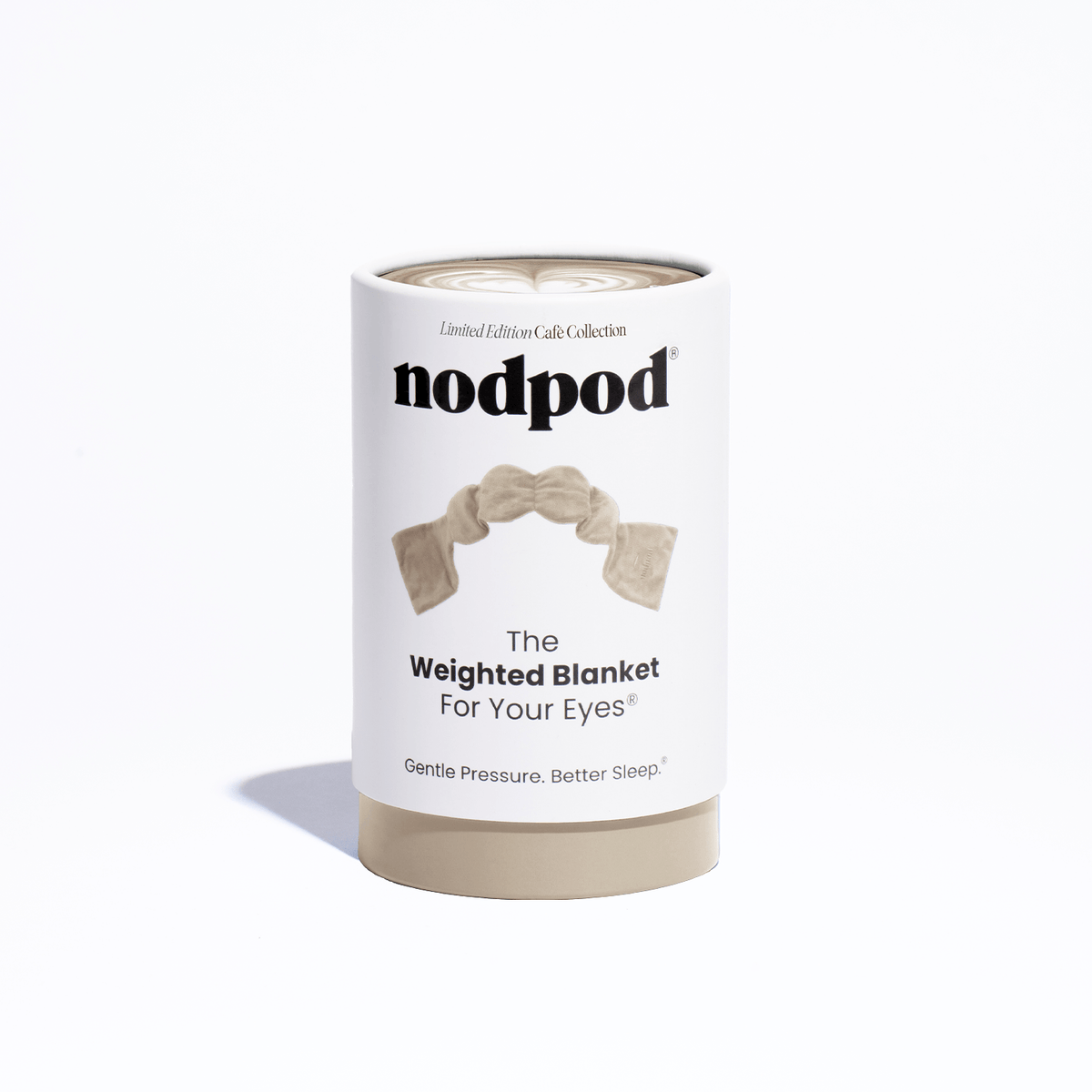 Nodpod Weighted Sleep Mask - Cafe Collection Latte