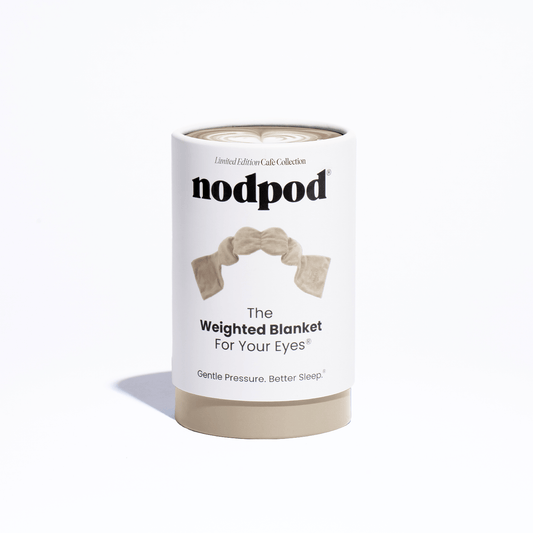 Nodpod Weighted Sleep Mask - Cafe Collection Latte