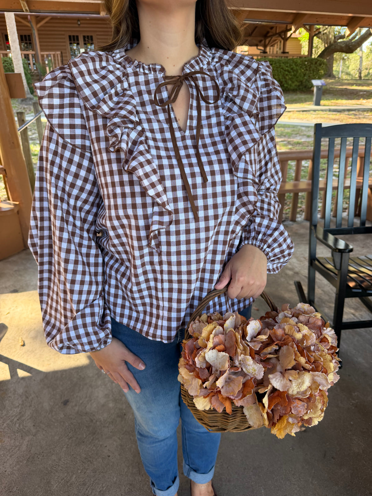 Gingham Girl Top