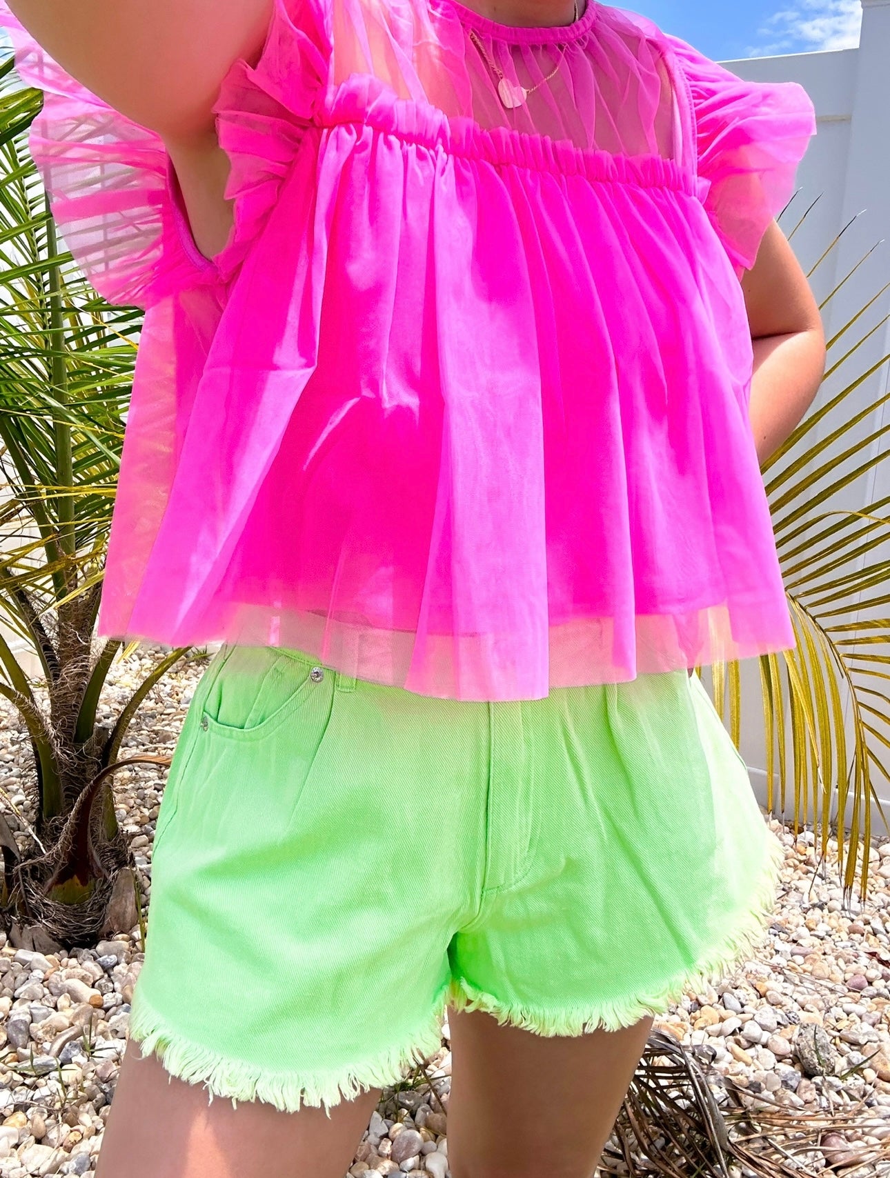 Pink-a-licious Tulle Top