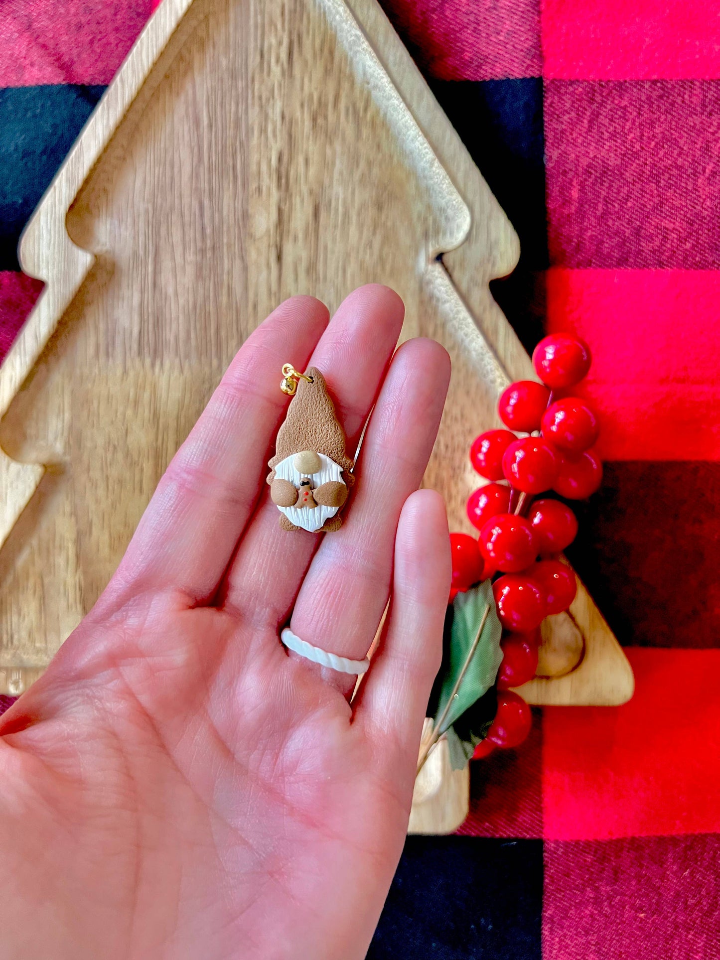 Gingerbread Gnome Earrings