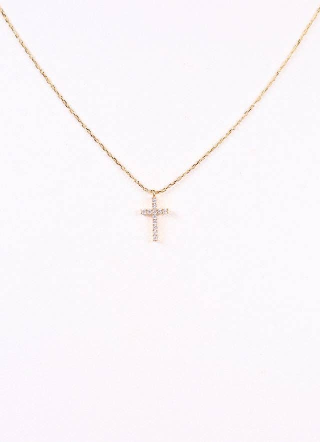 Tiny Blessing Cross Necklace