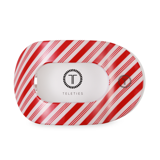 Teleties Candy Cane Crush Flat Round Hair Clip - Large