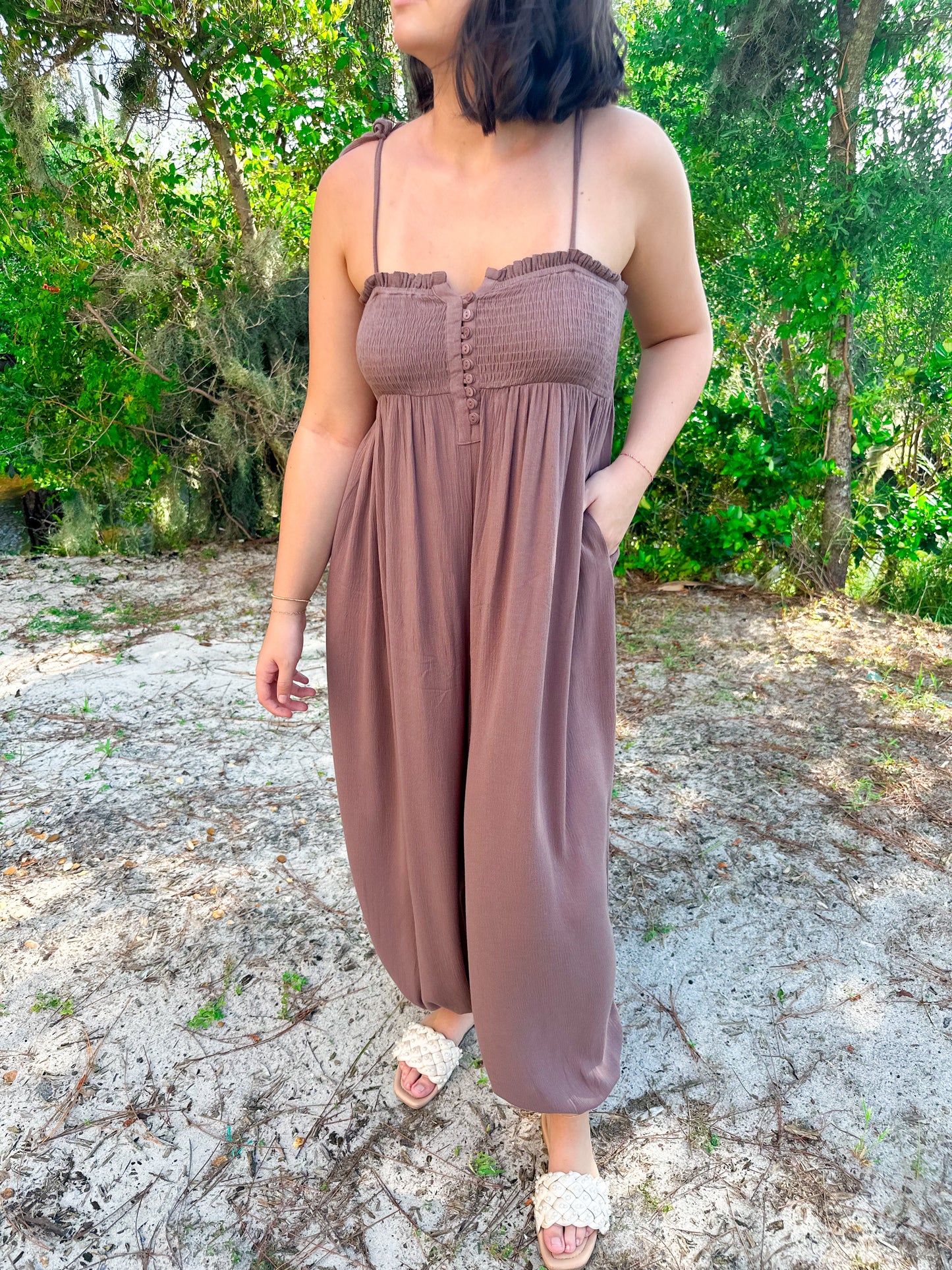 Mocha Jumpsuit