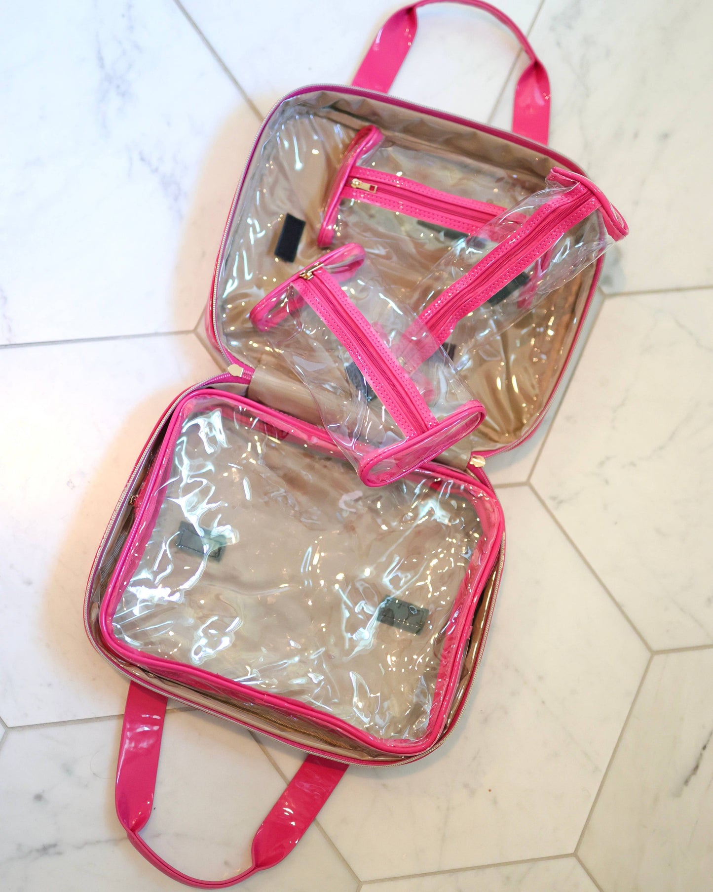 Hot Pink Patent Large Case