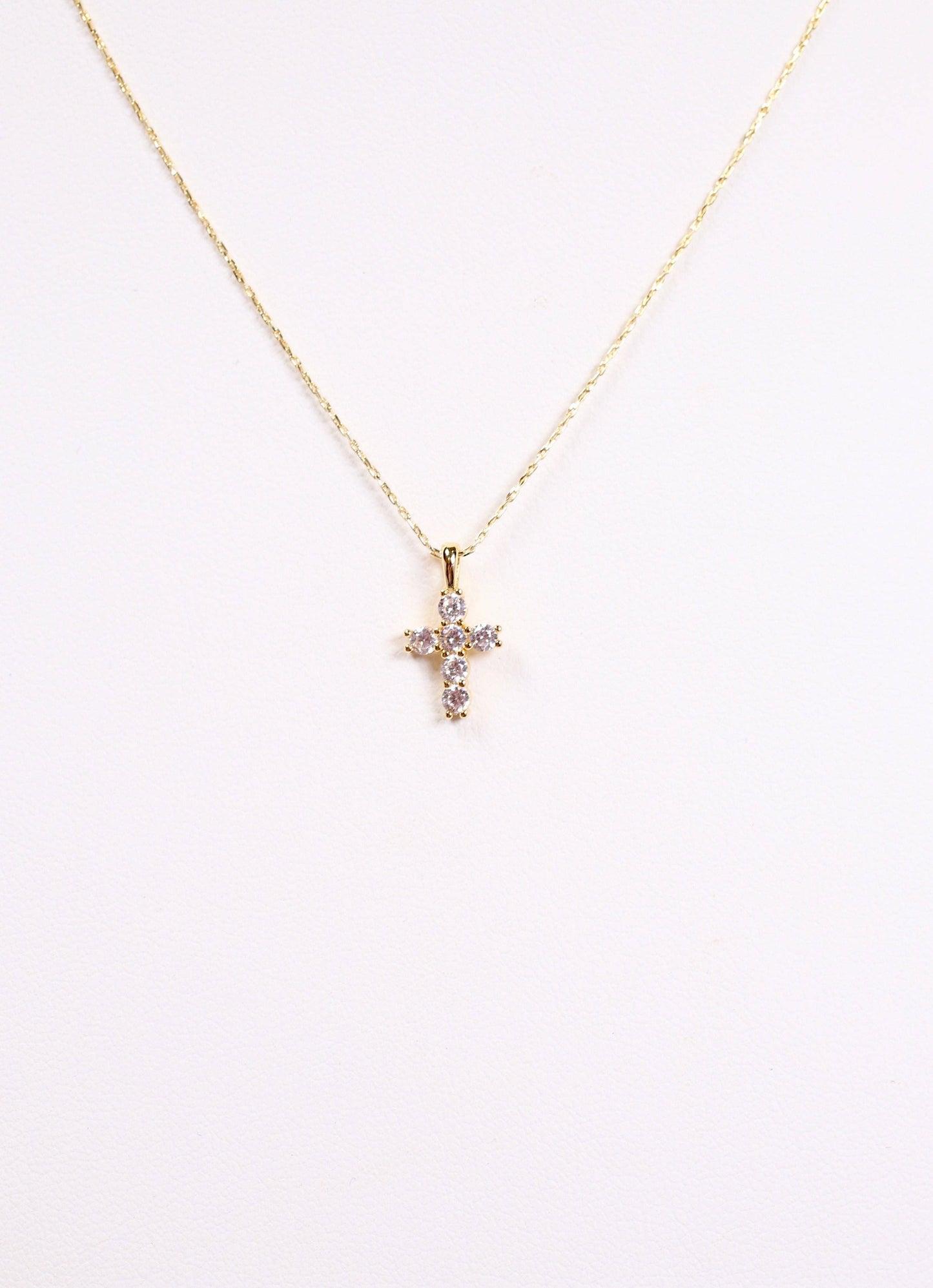Kitty Cross Necklace