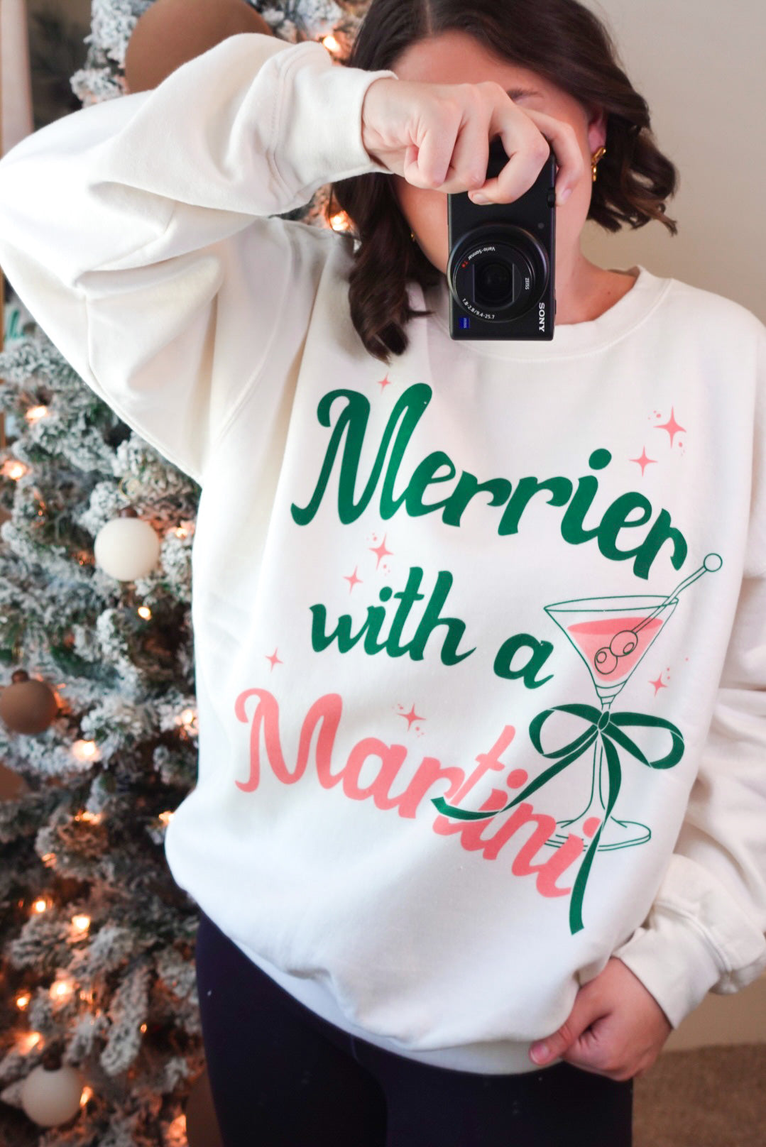 Merrier With A Martini Sweatshirt