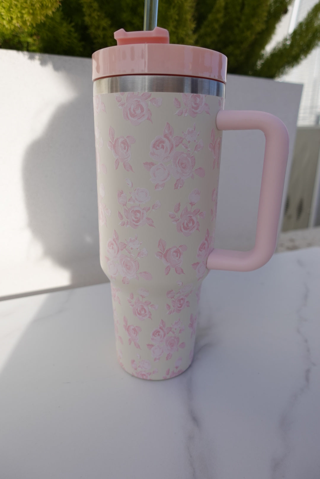 40oz Floral Tumbler